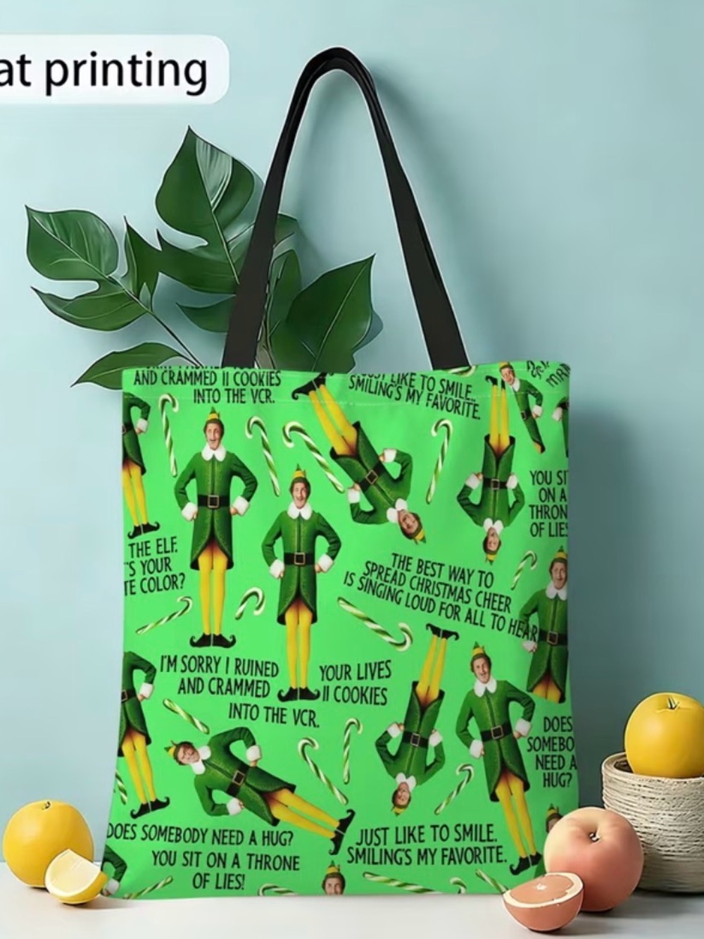 Elf Canvas Tote